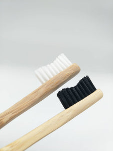 Eco Bamboo Toothbrush- Single White or Black bristles